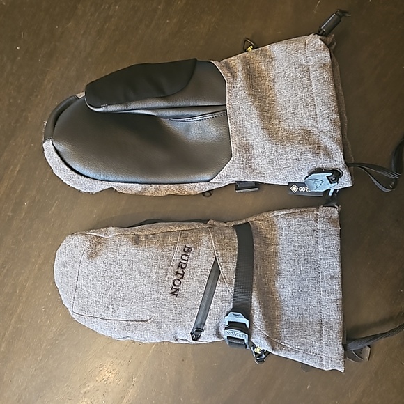 Burton women's mittens goretex size small color Grey Heather - Picture 2 of 2